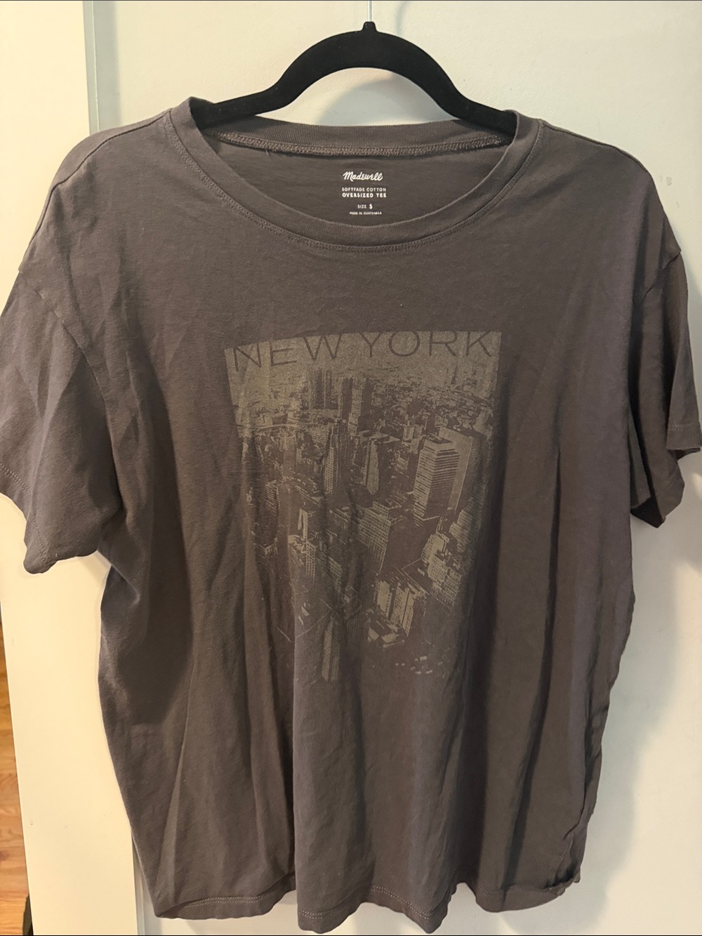 Madewell Men's Gray Graphic New York Tee